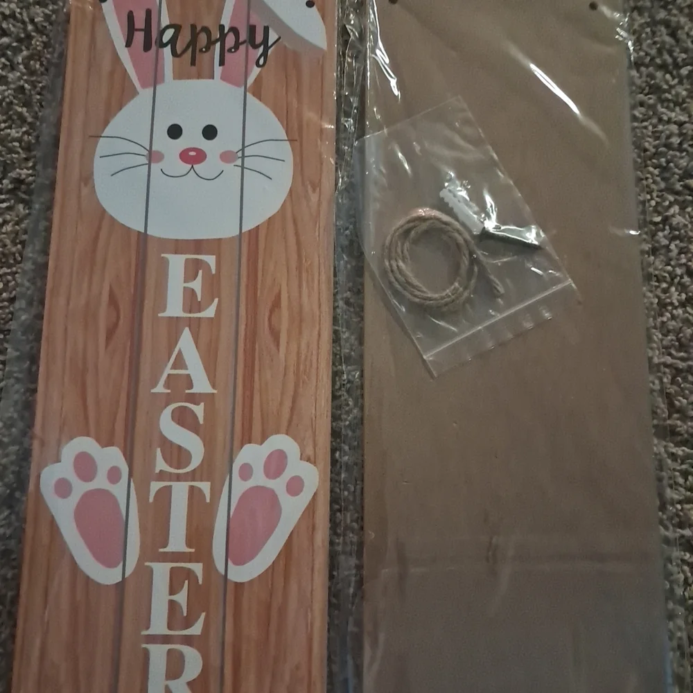 Easter Bunny Welcome Sign Set - Multicolor